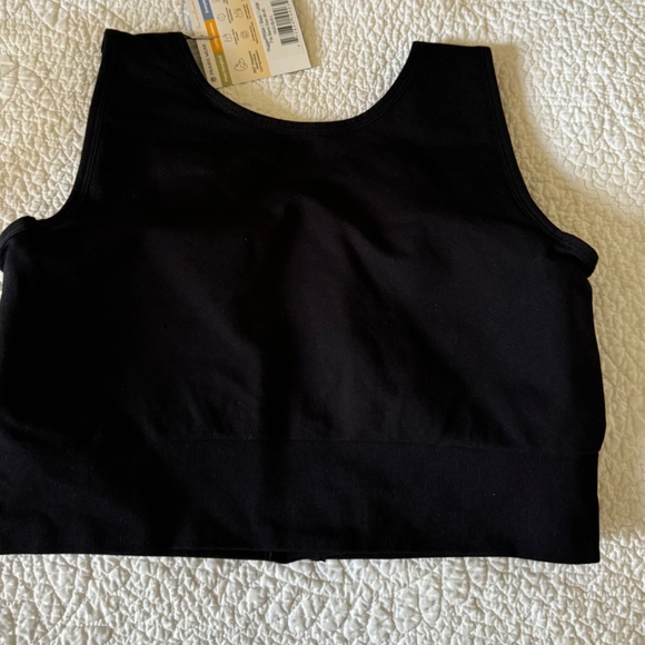 Prairie Wear HUGGER PRIMA Women L Large 38-40 Black Stretch Compression Zip Bra - Picture 3 of 15